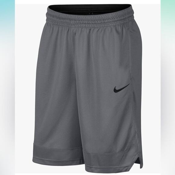 Nike Dri-FIT Icon Men's Basketball Shorts Athletic Regular Gray Size S - Picture 1 of 6